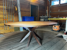 Load image into Gallery viewer, 72&quot; Black Walnut Round Table
