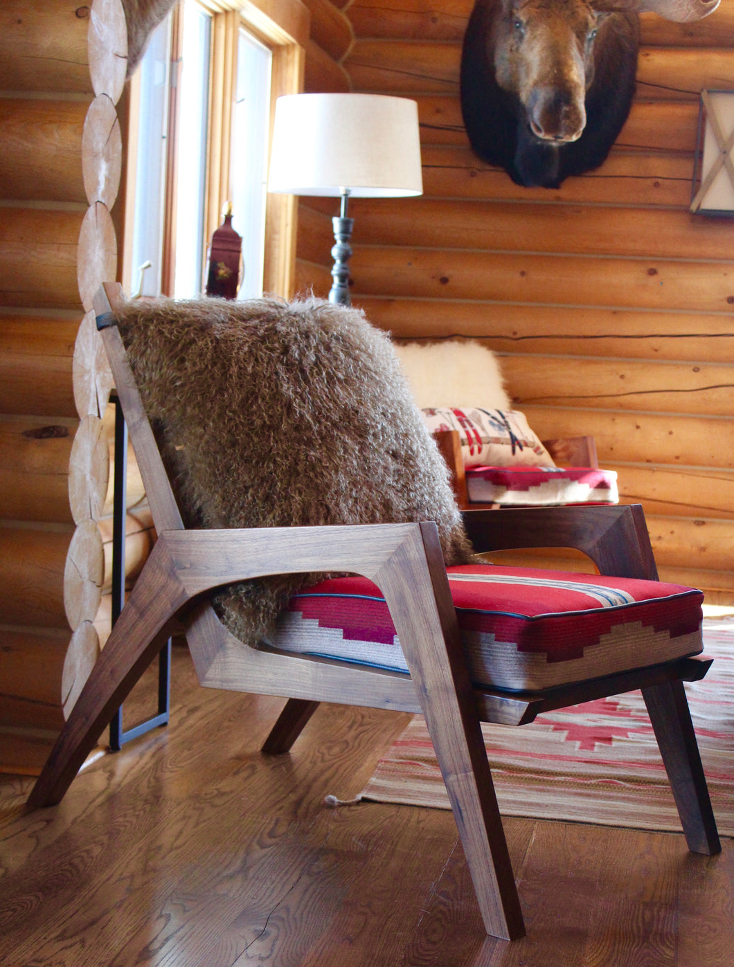 Black Walnut Accent Chair