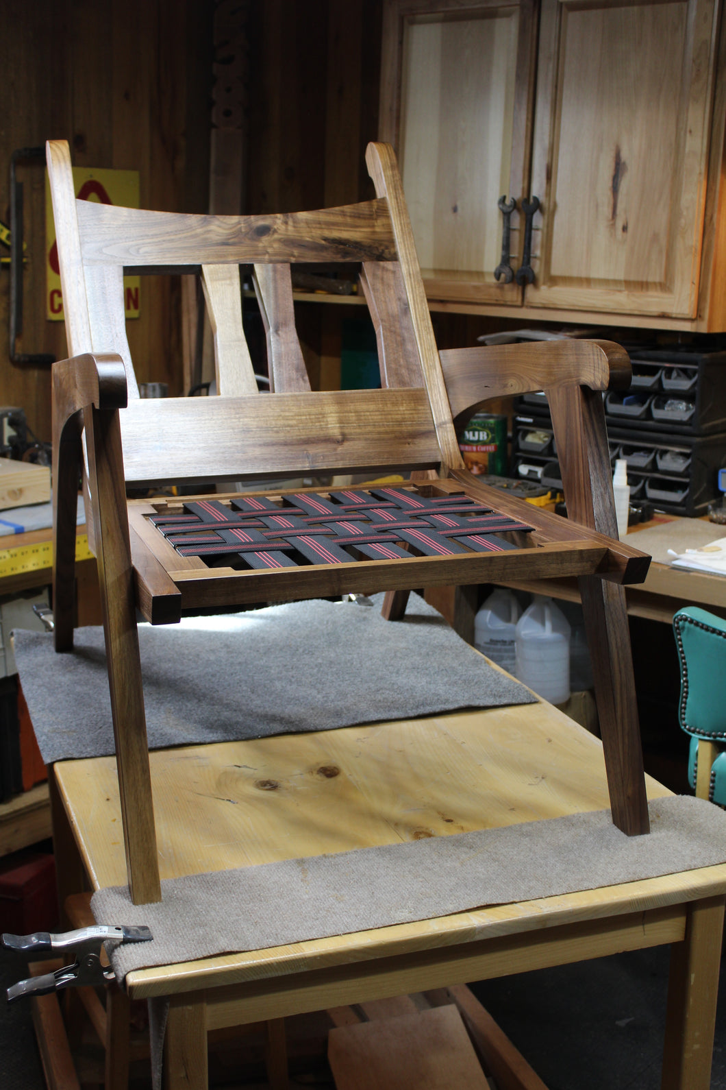 Black Walnut Mid Century Occasional Chair- SOLD